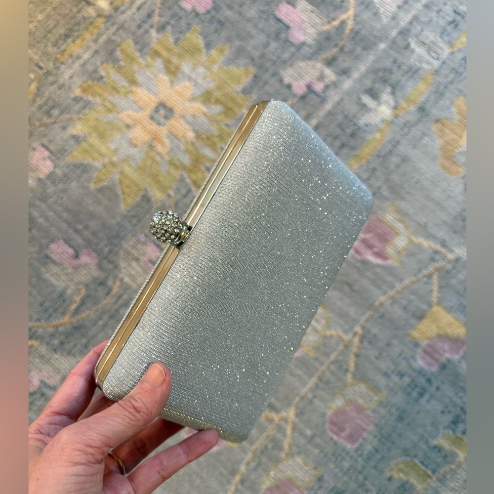 Silver Clutch Formal Bag
